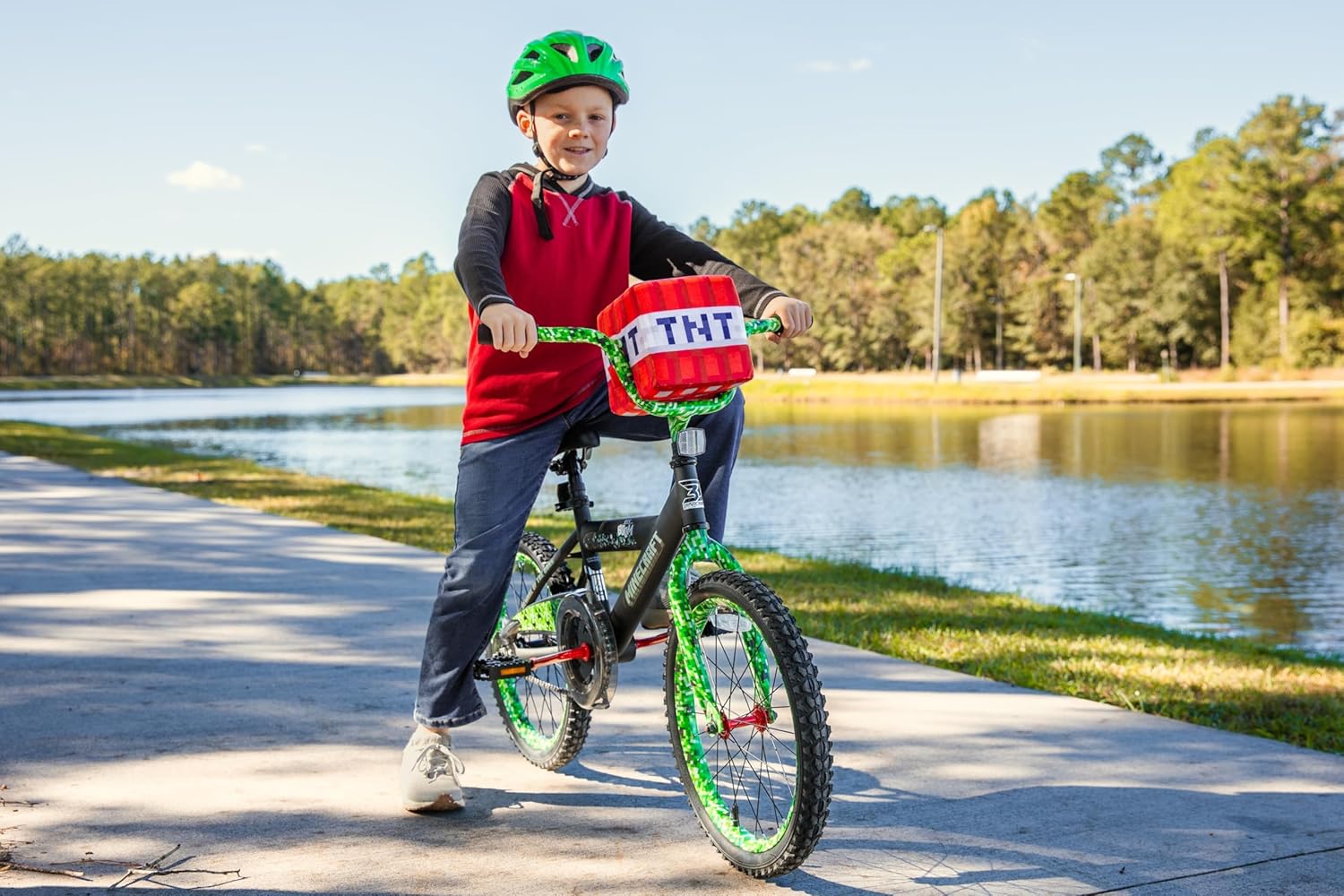 Dynacraft Minecraft 18-Inch Boys BMX Bike for Age 6-9 Years